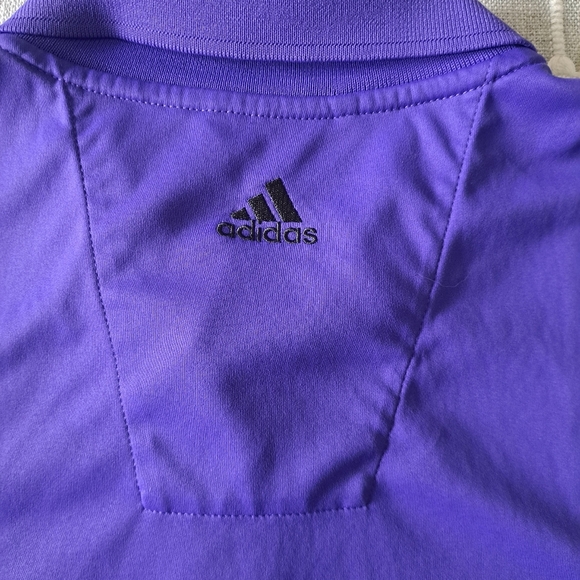 Adidas Golf Polo Shirt – Purple ClimaCool - Picture 5 of 5